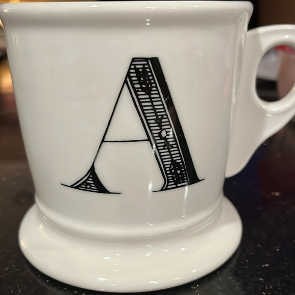 Anthropologie Other - Anthropologie monogram “A” ceramic mug